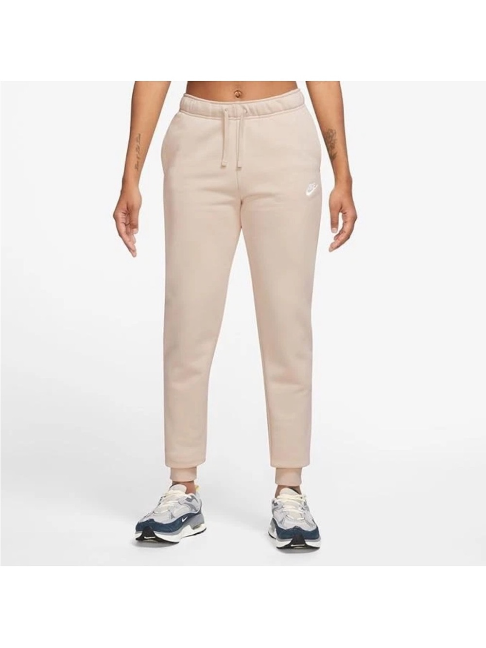 Nike Women’s Sportswear Club Fleece Mid-Rise Joggers Tan DQ5191-126 Medium NEW